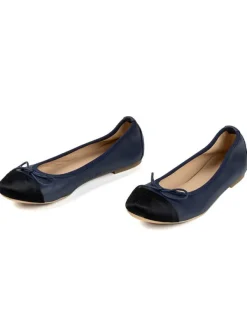 Anna Morellini Leder-Ballerinas "Fabella" in Dunkelblau Sale