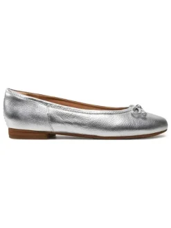 Clarks Leder-Ballerinas "Fawna" in Silber Online