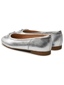 Clarks Leder-Ballerinas "Fawna" in Silber Online