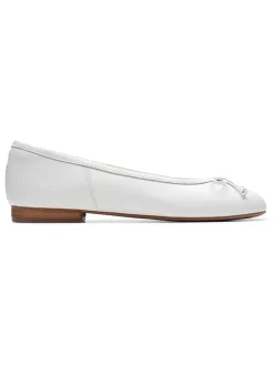 Clarks Leder-Ballerinas ''Fawna'' in Weiß>Damen Ballerinas