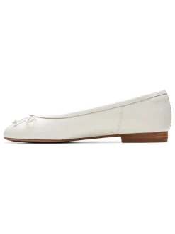 Clarks Leder-Ballerinas ''Fawna'' in Weiß>Damen Ballerinas