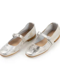 Anna Morellini Leder-Ballerinas "Grenevelia" in Silber Hot