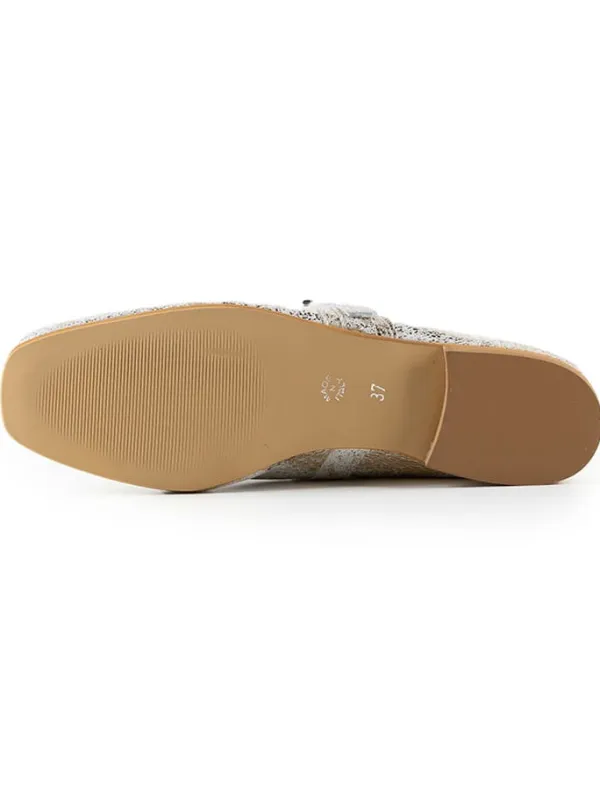 Anna Morellini Leder-Ballerinas "Grenevelia" in Silber Hot