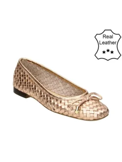 Bullboxer Leder-Ballerinas in Beige>Damen Ballerinas