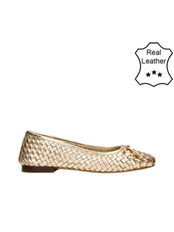 Bullboxer Leder-Ballerinas in Beige>Damen Ballerinas
