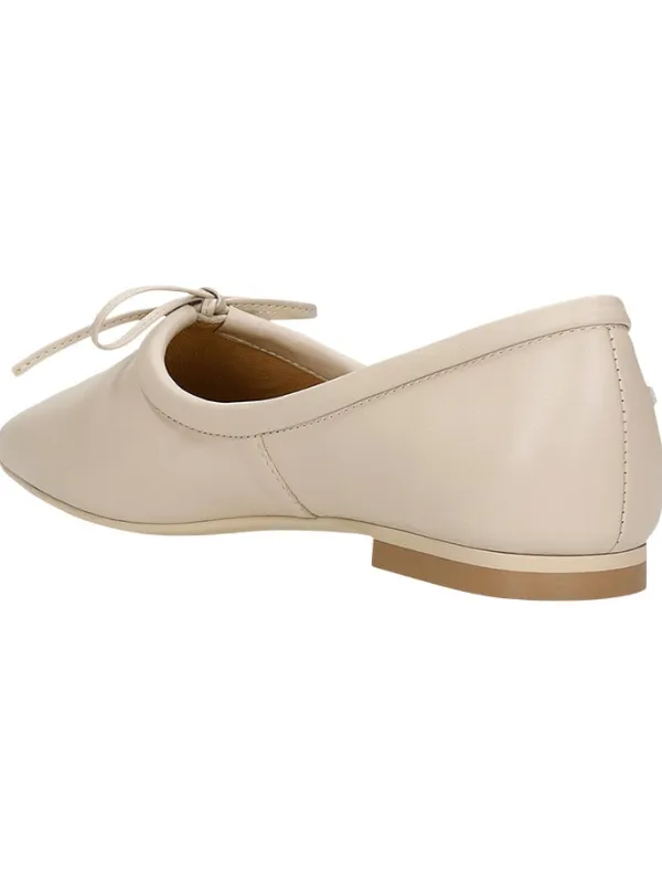 Wojas Leder-Ballerinas in Beige>Damen Ballerinas
