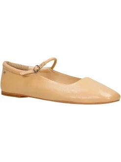 Wojas Leder-Ballerinas in Beige>Damen Ballerinas
