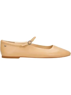 Wojas Leder-Ballerinas in Beige>Damen Ballerinas