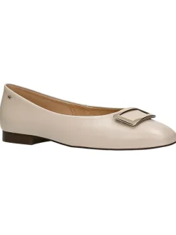 Wojas Leder-Ballerinas in Beige>Damen Ballerinas