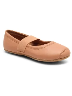 bisgaard Leder-Ballerinas in Beige>Kinder Ballerinas