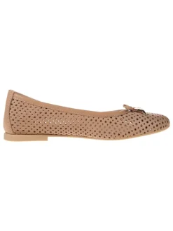 Wojas Leder-Ballerinas in Beige Sale