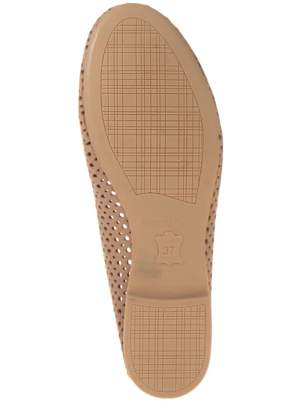 Wojas Leder-Ballerinas in Beige Sale
