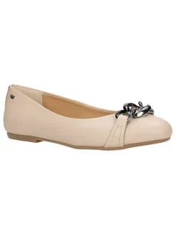 Wojas Leder-Ballerinas in Beige Discount
