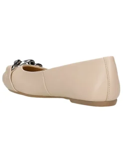 Wojas Leder-Ballerinas in Beige Discount