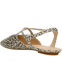Wojas Leder-Ballerinas in Beige/ Schwarz