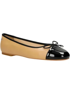 Wojas Leder-Ballerinas in Beige/ Schwarz New