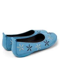 Camper Leder-Ballerinas in Blau>Damen Ballerinas