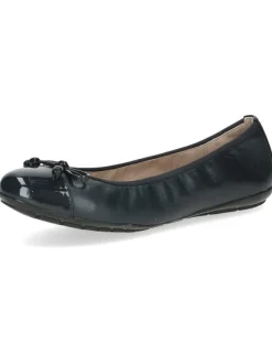 Caprice Leder-Ballerinas in Dunkelblau>Damen Ballerinas