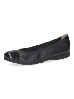 Caprice Leder-Ballerinas in Dunkelblau>Damen Ballerinas