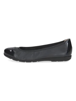 Caprice Leder-Ballerinas in Dunkelblau>Damen Ballerinas