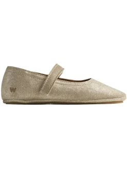 Wheat Leder-Ballerinas in Gold>Kinder Ballerinas