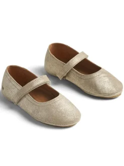 Wheat Leder-Ballerinas in Gold>Kinder Ballerinas