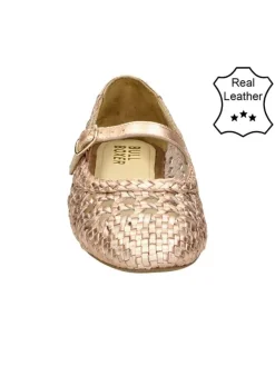 Bullboxer Leder-Ballerinas in Gold Discount