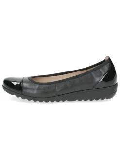 Caprice Leder-Ballerinas in Schwarz New