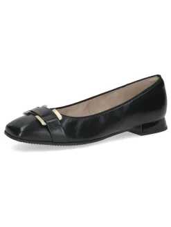 Caprice Leder-Ballerinas in Schwarz>Damen Ballerinas