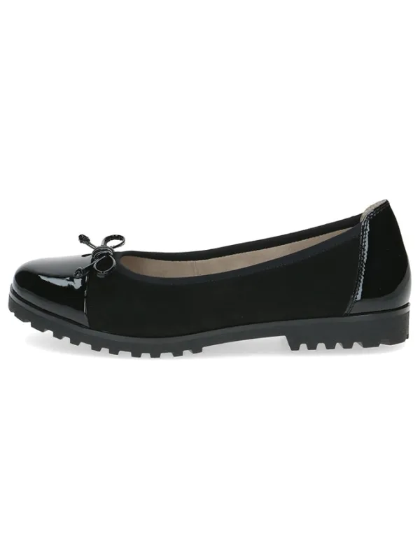 Caprice Leder-Ballerinas in Schwarz>Damen Ballerinas