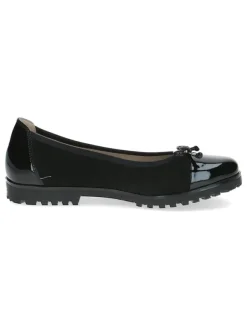 Caprice Leder-Ballerinas in Schwarz><noscript><img width=