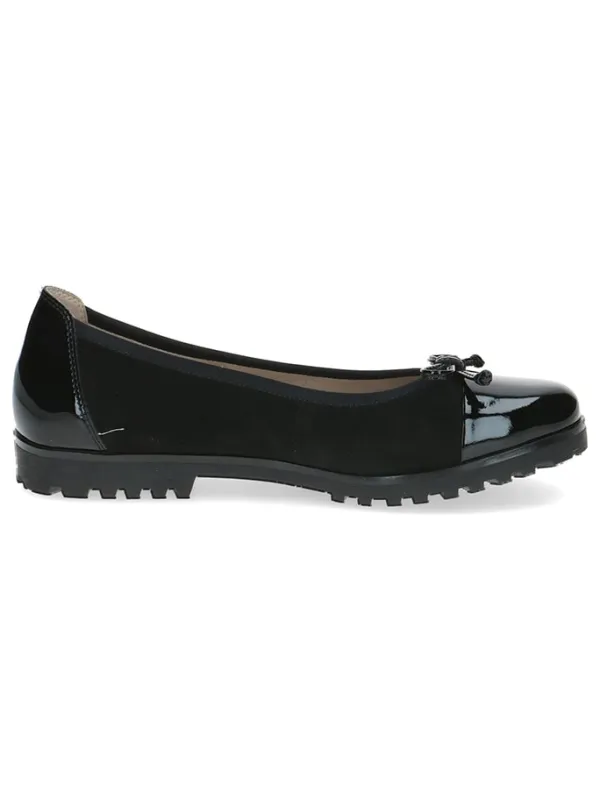 Caprice Leder-Ballerinas in Schwarz>Damen Ballerinas