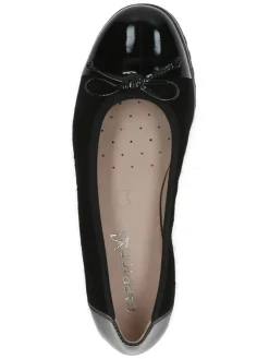 Caprice Leder-Ballerinas in Schwarz><noscript><img width=