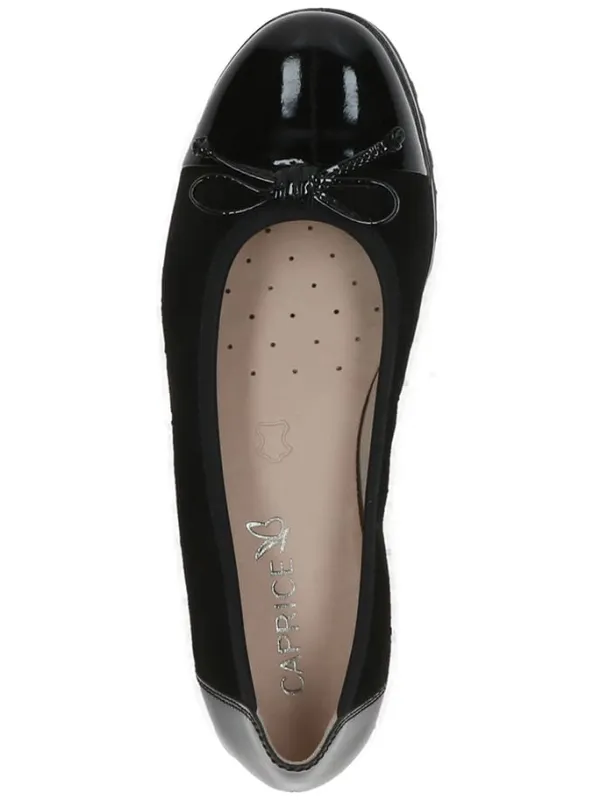 Caprice Leder-Ballerinas in Schwarz>Damen Ballerinas