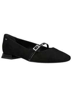 Wojas Leder-Ballerinas in Schwarz New