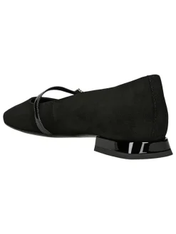 Wojas Leder-Ballerinas in Schwarz New