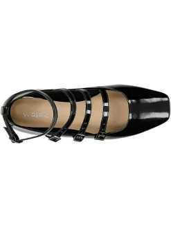 Wojas Leder-Ballerinas in Schwarz Best