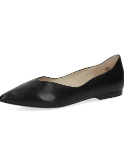 Caprice Leder-Ballerinas in Schwarz>Damen Ballerinas