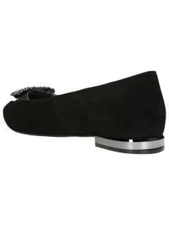 Wojas Leder-Ballerinas in Schwarz