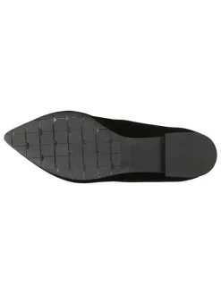Wojas Leder-Ballerinas in Schwarz