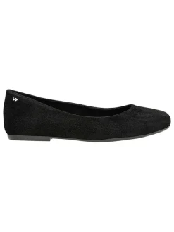 Wojas Leder-Ballerinas in Schwarz Best