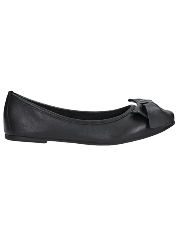 Wojas Leder-Ballerinas in Schwarz>Damen Ballerinas