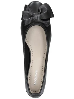 Wojas Leder-Ballerinas in Schwarz><noscript><img width=