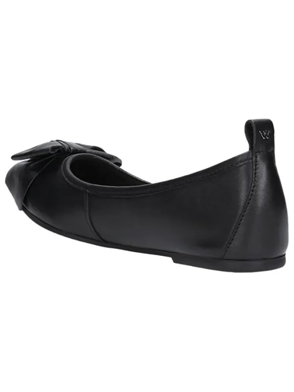 Wojas Leder-Ballerinas in Schwarz>Damen Ballerinas