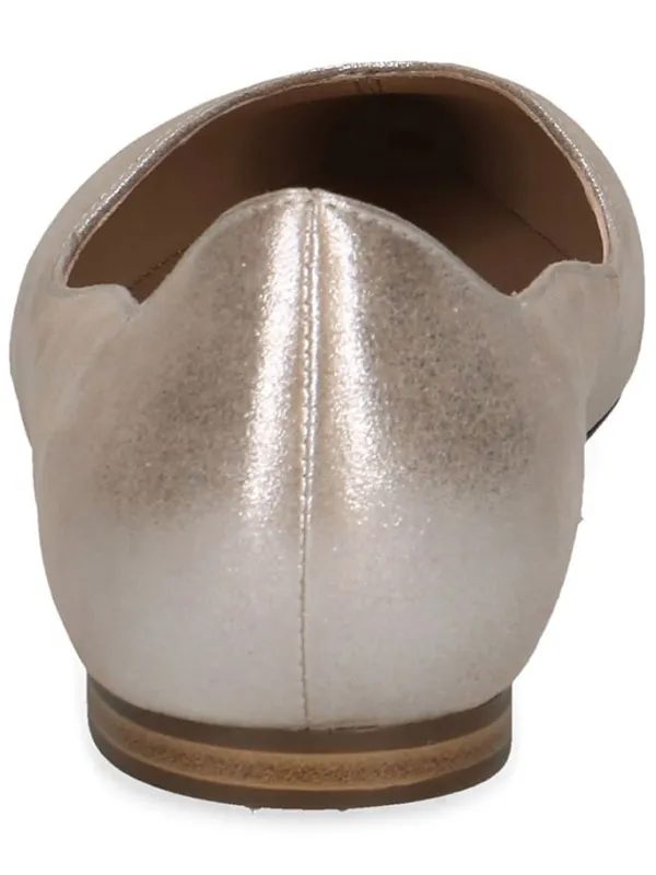 Caprice Leder-Ballerinas in Taupe>Damen Ballerinas