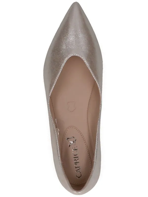 Caprice Leder-Ballerinas in Taupe>Damen Ballerinas