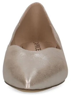 Caprice Leder-Ballerinas in Taupe><noscript><img width=