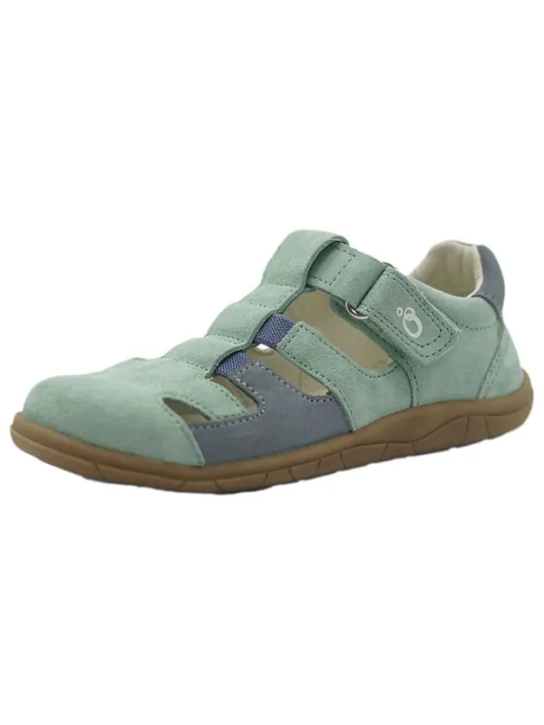 lamino Leder-Barfuß-Halbsandalen in Türkis Best