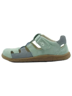 lamino Leder-Barfuß-Halbsandalen in Türkis Best