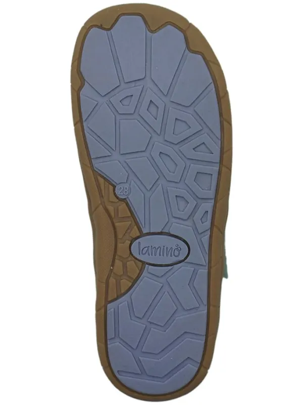 lamino Leder-Barfuß-Halbsandalen in Türkis Best